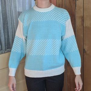 SOLD Vintage 80's Mint Green Sweater